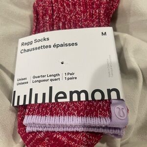 lululemon athletica Red Ragg Socks new